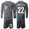 Portugal Diogo Costa #22 Torwart Auswärtstrikot EM 2024 Langarm (+ kurze hosen)